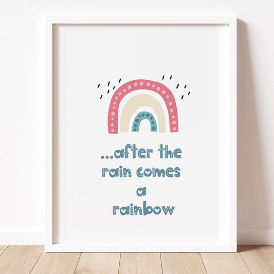 AFTER THE RAIN COMES A RAINBOW Print