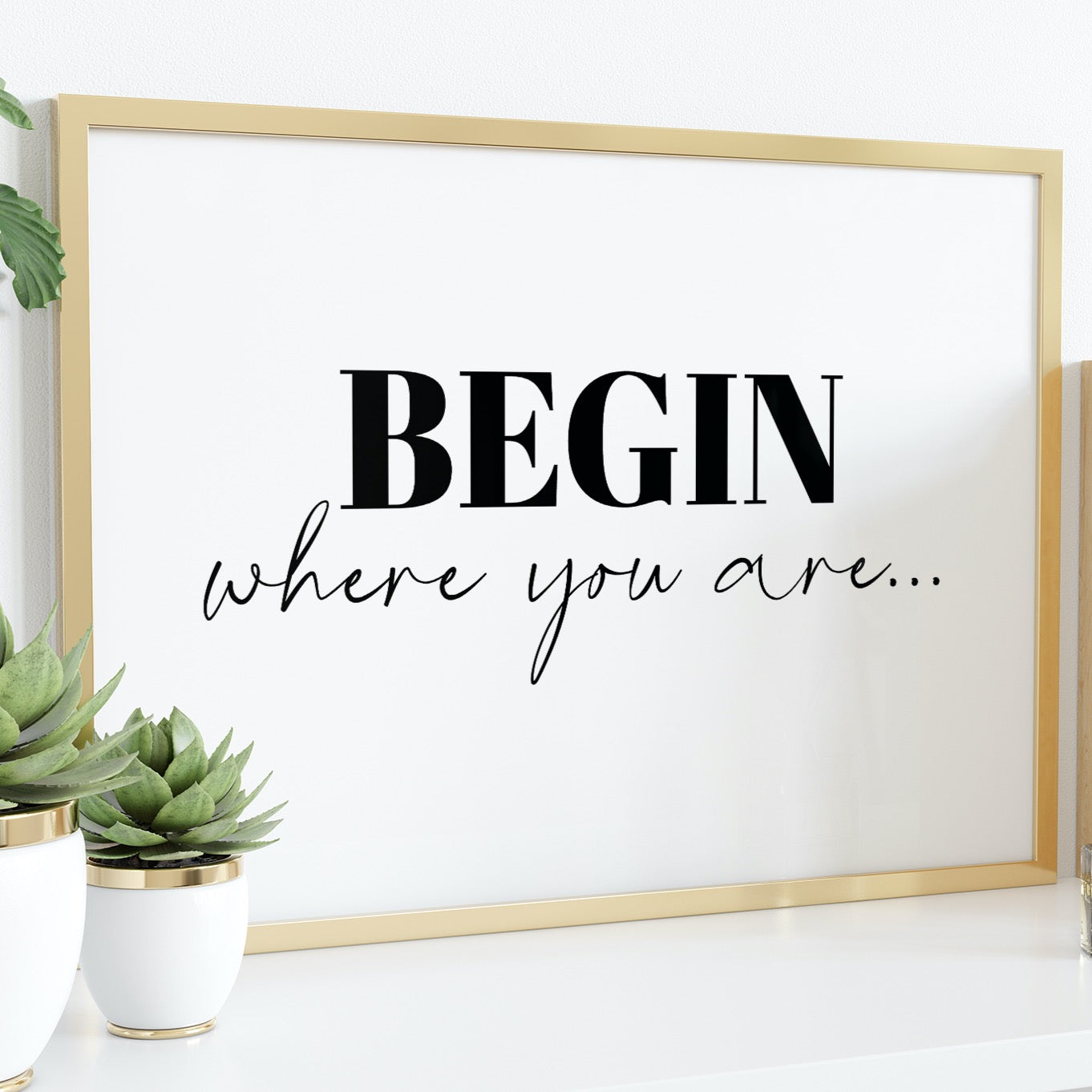 BEGIN WHERE YOU ARE... Print