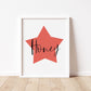 NAMED STAR Print