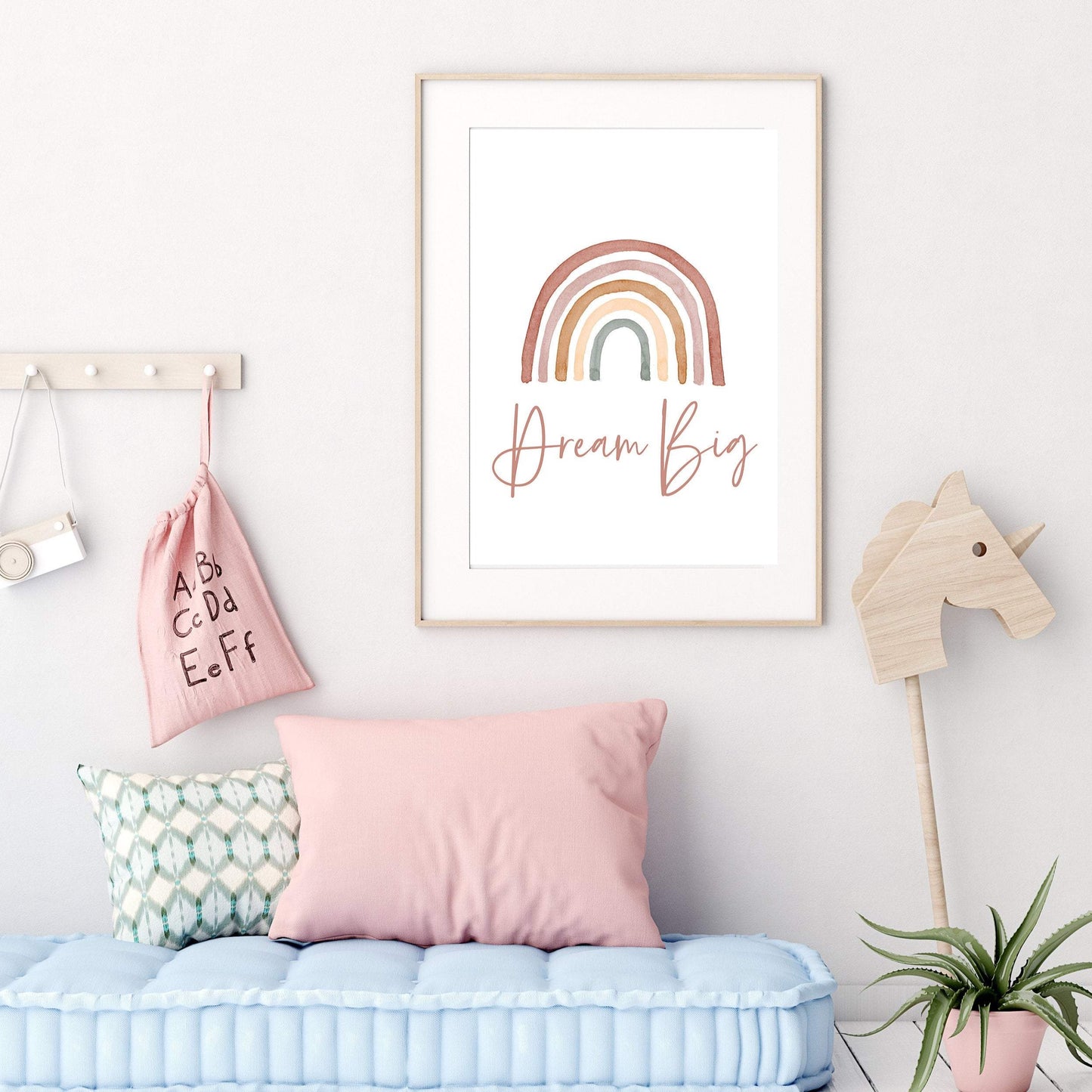 DREAM BIG Rainbow Print