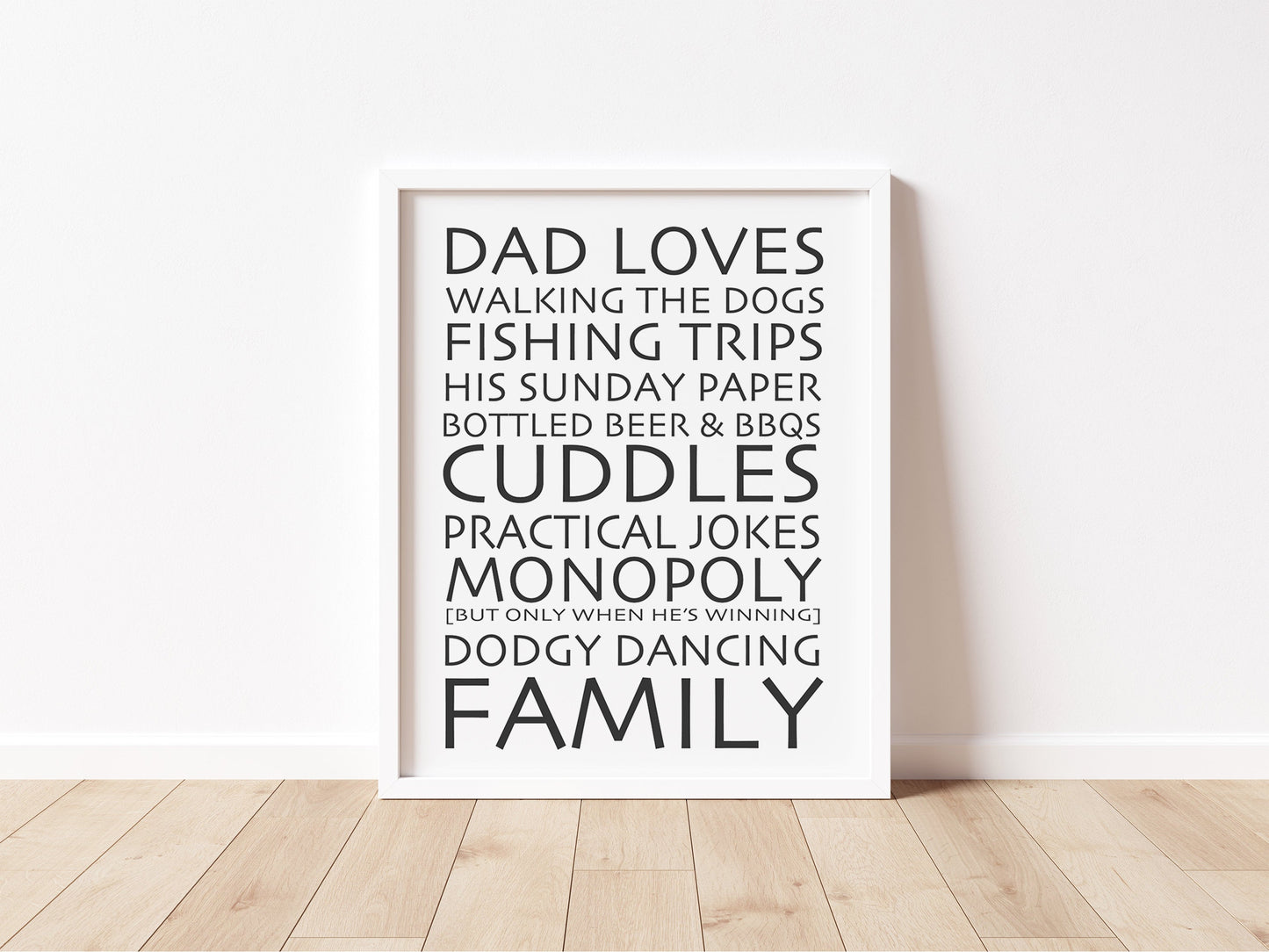 DAD LOVES Print