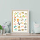 ANIMAL ALPHABET Modern Print