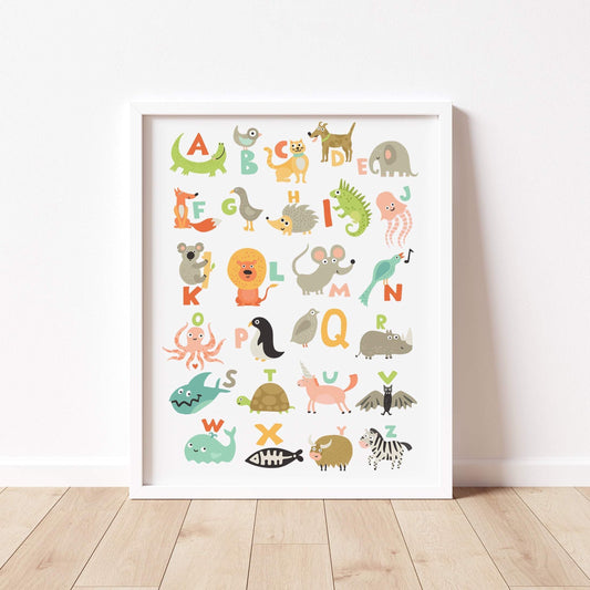ANIMAL ALPHABET Modern Print