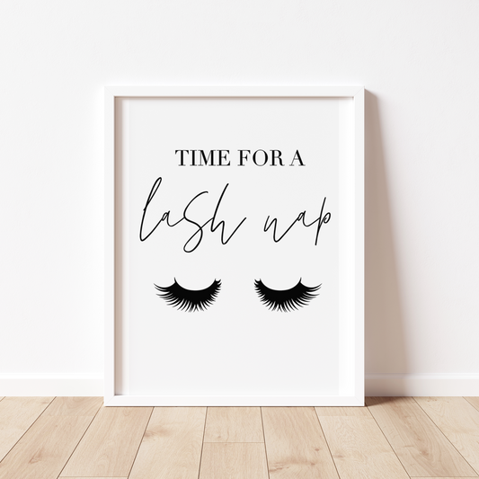 TIME FOR A LASH NAP Print